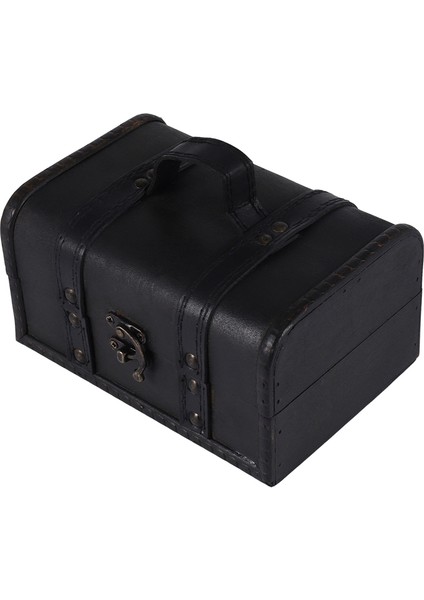 Retro Hazine Sandığı Vintage Ahşap Saklama Kutusu Antika Stil Mücevher Düzenleyici Gardırop Mücevher Kutusu Biblo Kutusu Tokası (Yurt Dışından) modelleri