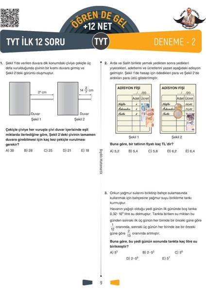 Bıyıklı Matematik TYT-AYT Deneme Kitabı Seti – Üniversite Sınavına Hazırlık, +30 Net Hedefli, 17-19 Yaş İçin fırsatları