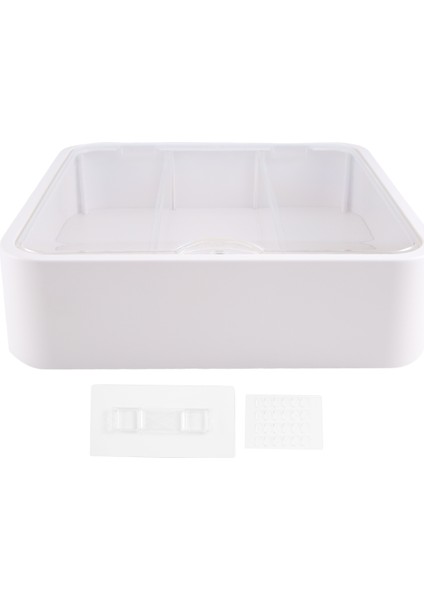 Figürler Için Duvara Monte Şeffaf Vitrin, Ayarlanabilir Vitrin Standı, Kapılı Şeffaf Vitrin Kutusu, Beyaz (Yurt Dışından)