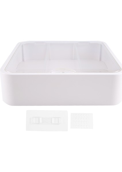 Figürler Için Duvara Monte Şeffaf Vitrin, Ayarlanabilir Vitrin Standı, Kapılı Şeffaf Vitrin Kutusu, Beyaz (Yurt Dışından) fiyatları