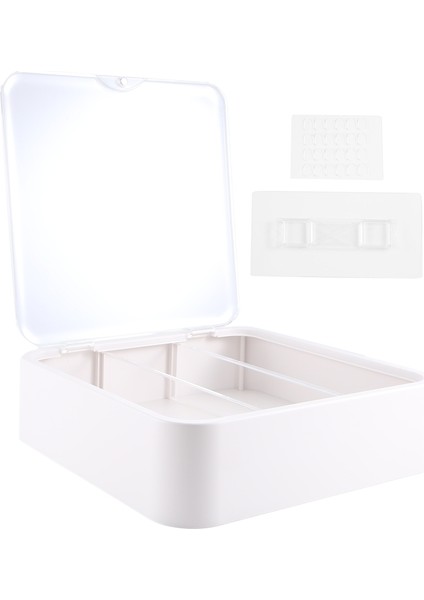 Figürler Için Duvara Monte Şeffaf Vitrin, Ayarlanabilir Vitrin Standı, Kapılı Şeffaf Vitrin Kutusu, Beyaz (Yurt Dışından) fırsatları