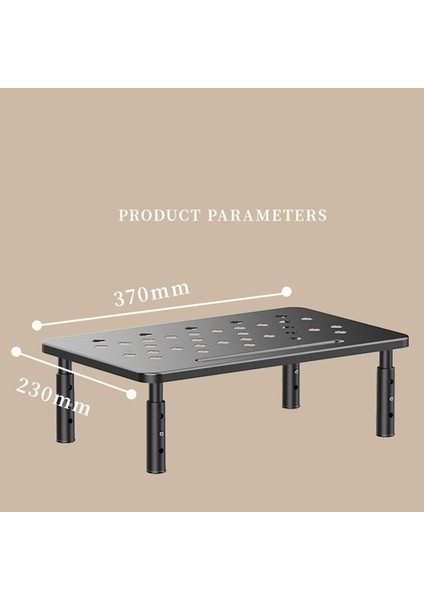 Ayarlanabilir Masaüstü Monitör Standı - Ofis, Stüdyo, Çalışma Odası ve Öğrenciler Için Ekran Rafı Tutucu Siyah (Yurt Dışından) indirimleri