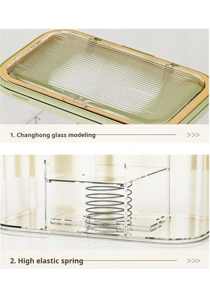 Duvara Monte Islak Mendil Tutucu Kapasiteli Duvara Monte Islak Mendil Dispenser Kutusu Easyopen Yaylı Plaka Çok Fonksiyonlu B (Yurt Dışından) indirimleri