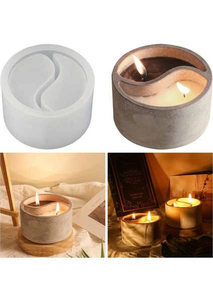 Beton Taichi Mumluk Silikon Kalıp Dıy Yinyang Alçı Çimento Mum Silikon Kalıp (Yurt Dışından) modelleri