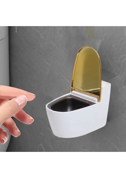 Duvara Monte Küllük Saklama Rafı Tuvalet Şeklinde Duvar Küllüğü Delinmeye Gerek Olmayan Ev Banyo Aksesuarları (Yurt Dışından) fırsatları