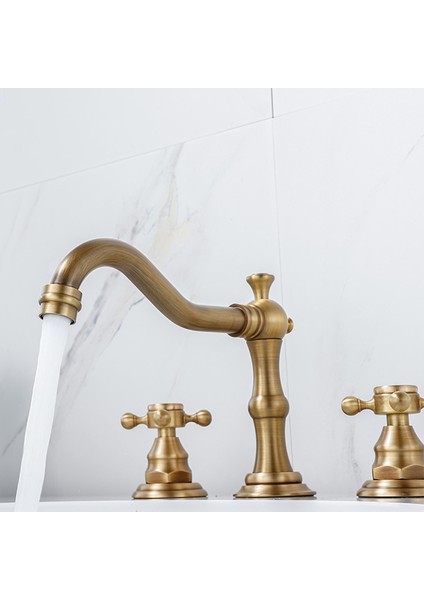 Bir Set Lavabo Musluğu Montajı Masa Üstü Sıcak ve Soğuk Kontrol Vanası Mikser Kolu Banyo Musluk Anahtarı Kolu A (Yurt Dışından) modelleri