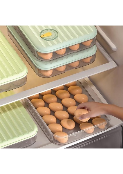 Buzdolabı Için Yumurtalık, Ev Tipi Yumurta Kutusu, Saklama Kutusu, Şeffaf Plastik Saklama Kutusu, Beyaz Yumurta Saklama Kutusu (Yurt Dışından) indirimleri