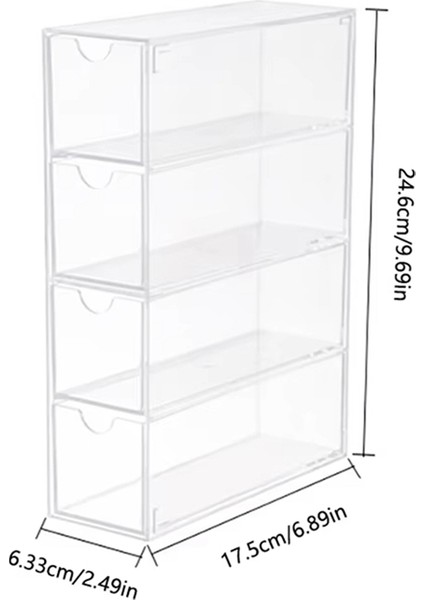 Gözlük Saklama Kutusu 4 Katmanlı Büyük Gözlük Düzenleyici Kutusu Çok Işlevli Istiflenebilir Sergileme Tutucusu Yeniden Kullanılabilir Kozmetikler (Yurt Dışından) fırsatları