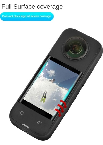 INSTA360X3 Temperli Cam Filmi Hd Ekran Koruyucu 2 Adet Kavisli Koruyucu Film Koruyucu Aksesuarları (Yurt Dışından) fırsatları