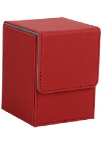Yugioh Klasörleri Için Kart Kutusu Deste Kutusu Kılıflı Kart Deste Oyunu Kutusu: 100+, Kırmızı (Yurt Dışından)