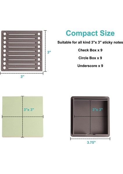 Şablonlu Yapışkan Not Tutucu, Notla Uyumlu Yapışkan Not Dağıtıcı, Not Defteri Için Not Düzenleyici, A (Yurt Dışından) fırsatları