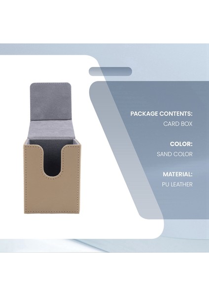 Yugioh Klasörleri Için Kart Kutusu Deste Kutusu Kılıflı Kart Deste Oyun Kutusu: 100+, Kum Rengi (Yurt Dışından) indirimleri