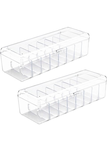 2 Adet Kart Saklama Kutusu, Plastik Kart Saklama Kutusu, Çıkarılabilir Bölmeli Kart Kutusu, Standart Kartlar Için (Yurt Dışından) fiyatları