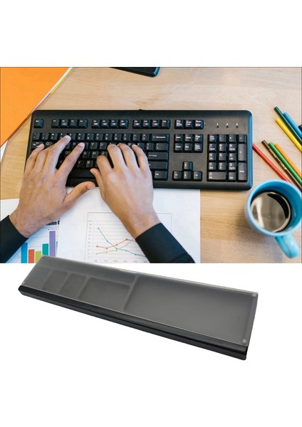 Oyuncular ve Öğrenciler Için Kolay Yazma Ağrısı Giderici Klavye Bilek Desteği Ped Ergonomik Masaüstü Saklama Kutusu Şeffaf Kapak Beyaz (Yurt Dışından) fırsatları