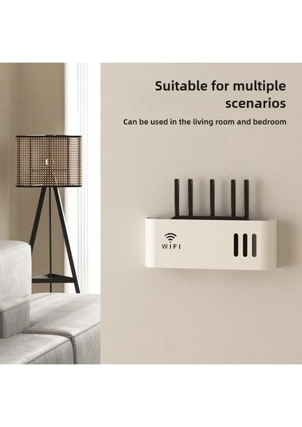 Duvara Monte Kablosuz Wıfı Yönlendirici Raf Saklama Kutusu Yönlendirici Raf Kablosu Güç Braketi Düzenleyici Kutusu Oturma Odası B (Yurt Dışından) fiyatları