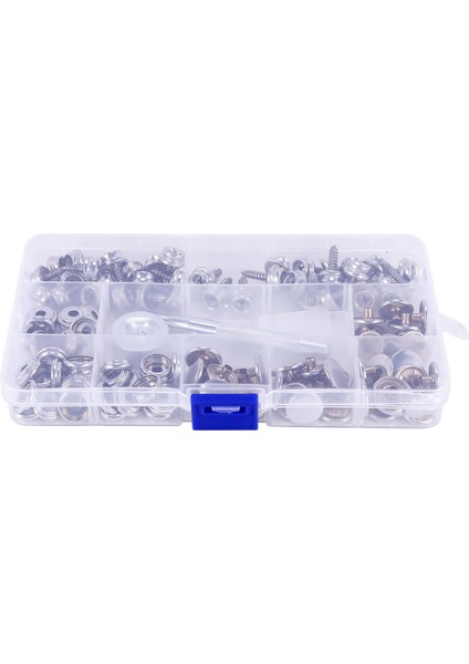 120 Parçalı Paslanmaz Çelik Deniz Sınıfı Kanvas ve Döşeme Tekne Kılıfı Çıtçıtlı Bağlantı Kiti (Yurt Dışından)