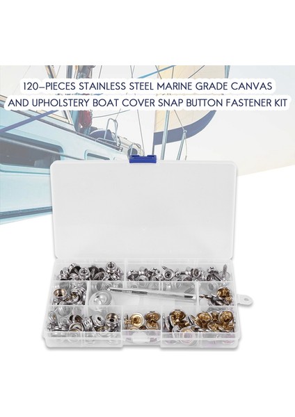 120 Parçalı Paslanmaz Çelik Deniz Sınıfı Kanvas ve Döşeme Tekne Kılıfı Çıtçıtlı Bağlantı Kiti (Yurt Dışından) modelleri