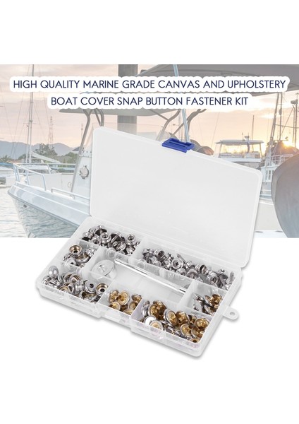120 Parçalı Paslanmaz Çelik Deniz Sınıfı Kanvas ve Döşeme Tekne Kılıfı Çıtçıtlı Bağlantı Kiti (Yurt Dışından) fırsatları