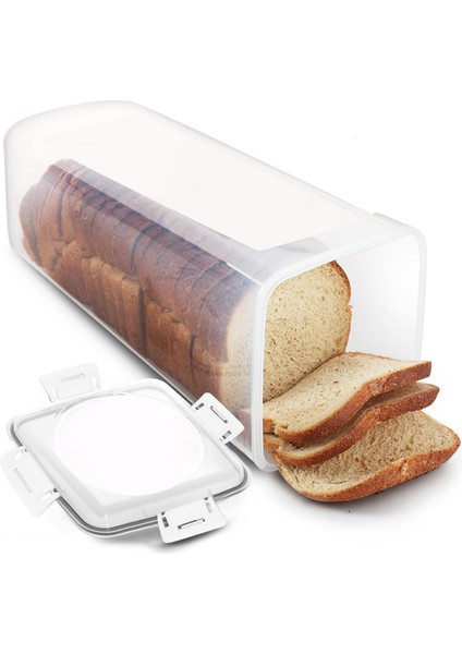 Ekmek Saklama Kutusu - Mutfak Için Mühürlü Ekmek ve Tost Saklama Kabı, Pratik Ekmek Saklama Kabı (Yurt Dışından)