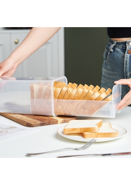 Ekmek Saklama Kutusu - Mutfak Için Mühürlü Ekmek ve Tost Saklama Kabı, Pratik Ekmek Saklama Kabı (Yurt Dışından) fırsatları