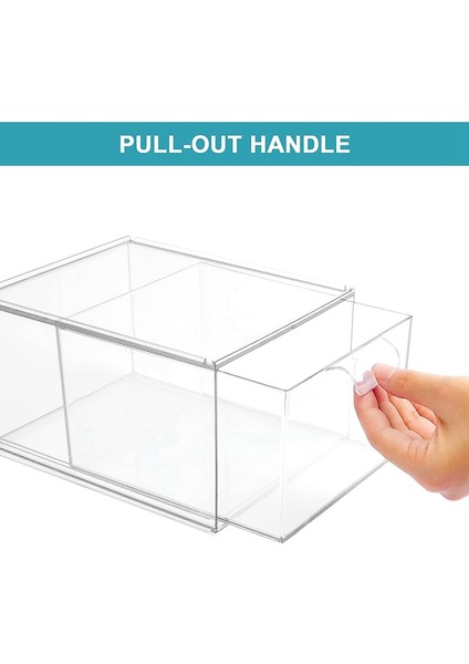 2'li Paket Istife Edilebilir Makyaj Düzenleyici Saklama Çekmeceleri, Akrilik Banyo Düzenleyici, Şeffaf Plastik Saklama Kutusu (Yurt Dışından) fırsatları