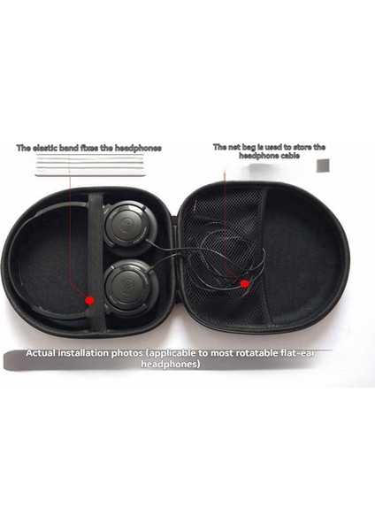 J03B, J03S T450BT Kulaklık Saklama Kutusu Taşıma Çantası CH520 XB650BT WH-CH700N Mavi (Yurt Dışından) fırsatları