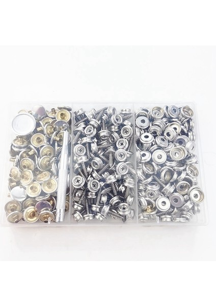 100 Adet 15MM Tekne Örtüsü Kanvas Paslanmaz Çelik Çıtçıt Klips Tente Düğme Perçin Aksesuarları (Yurt Dışından) modelleri