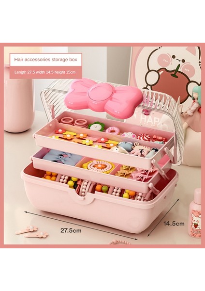 Çocuk Saç Aksesuarları, Kolyeler, Kafa Bantları, Saç Tokaları ve Fiyonklar Için Saklama Kutuları Katlanabilir Masaüstü Toz Geçirmez Saklama Kutuları - A (Yurt Dışından) fiyatları