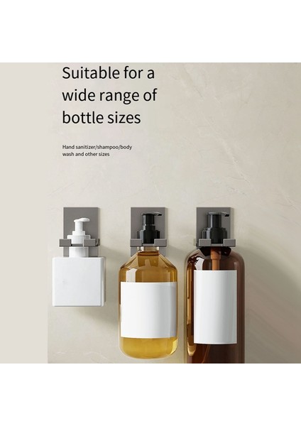 4 Adet Şişe Askı Kancası Rafı Duvara Monte Şampuan Şişesi Rafı Yapışkanlı Sabun Duş Jeli Dağıtıcısı Ayarlanabilir (Yurt Dışından) fırsatları