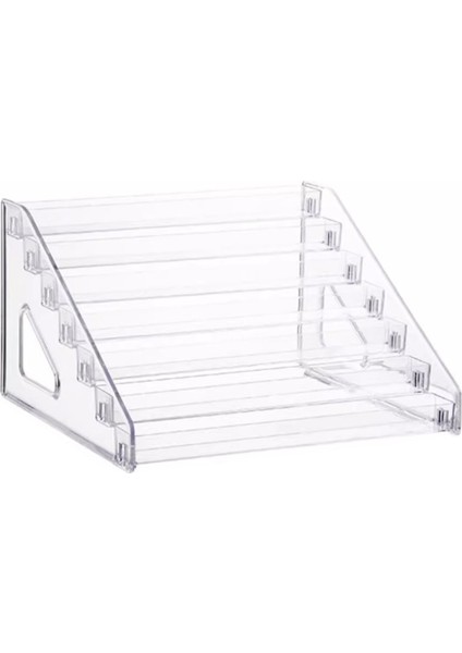 Çok Katmanlı Merdiven Raf Depolama Rafı Kozmetik Ruj Sergileme Rafı Şeffaf Depolama Kutusu (Yurt Dışından)