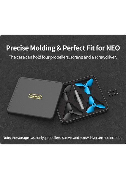 Neo Renkli Pervane Pervane Bıçağı Pervane Saklama Kutusu Toz Geçirmez Düşmeye Dayanıklı Neo Drone Aksesuarları B (Yurt Dışından) fırsatları