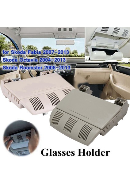 Fabia 2007-2014 Için Araç Tavan Camları Eldiven Kutusu 1Z0868565F 1ZD868565F Orta Gözlük Kutusu Bej (Yurt Dışından) fırsatları