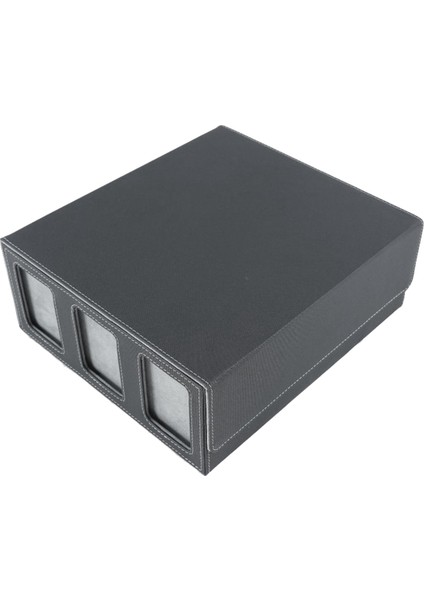 Sihirli Oyun Kartları Için Görüntüleme Pencereli Manyetik Kapatmalı Kart Tutuculu Ticaret Kartları Için Saklama Kutusu Gri (Yurt Dışından)