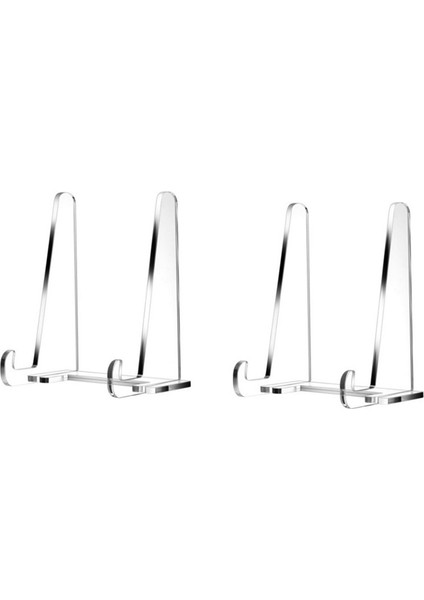 Sergileme Için Tabak Standları, Şeffaf Akrilik Kare Tutucu Standı Masa Üstü Resim Çerçevesi Standı Şövale Kitap, Fotoğraf 2'li Paket (Yurt Dışından) fiyatları