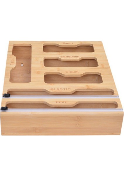 6'sı 1 Arada Fermuarlı Çanta Düzenleyici Çanta Tutucu Folyo Düzenleyici Çekmece Için Saklama, Yemek Hazırlama, Seyahat Kiler Düzenlemesi (Yurt Dışından)