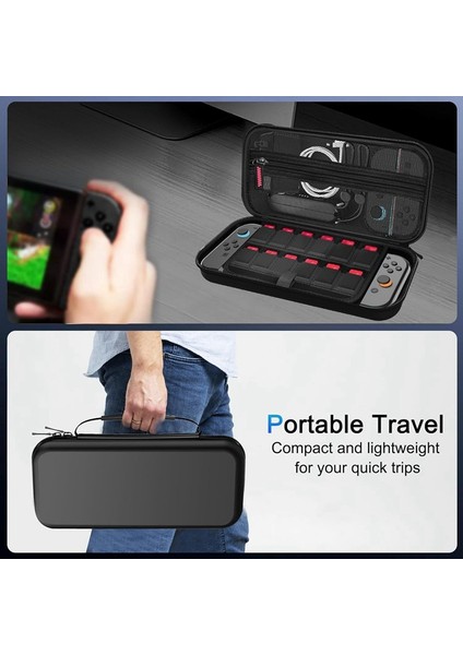 Switch 2 2025 Için 12 Oyun Kartı Yuvalı Koruyucu Sert Kabuklu Seyahat Taşıma Çantası, El Çantası Kılıfı (Yurt Dışından) fırsatları