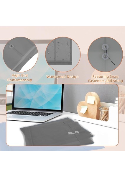 12 Parça Plastik Belge Dosya Klasörleri, Çıtçıtlı ve Bağlamalı A4 Plastik Zarf Klasörleri, Okul ve Ev Için (Yurt Dışından) indirimleri