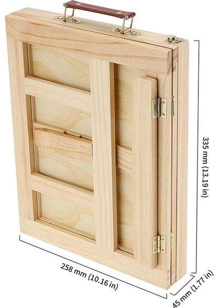 Taşınabilir 4 Ayarlanabilir Vites Çekmece Tipi Kayın Ağacı Masaüstü Şövale Yeni Başlayanlar ve Yetişkinler Için Burlywood Taşınabilir Sanat Çantası (Yurt Dışından) modelleri