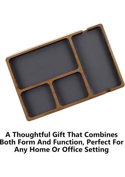 Gözlük, Cep Telefonu, Çeşitli Eşyalar Için Bölmeli Ahşap Masaüstü Saklama Düzenleme Kutusu Masif Ahşap Saklama Kutusu (Yurt Dışından) fırsatları