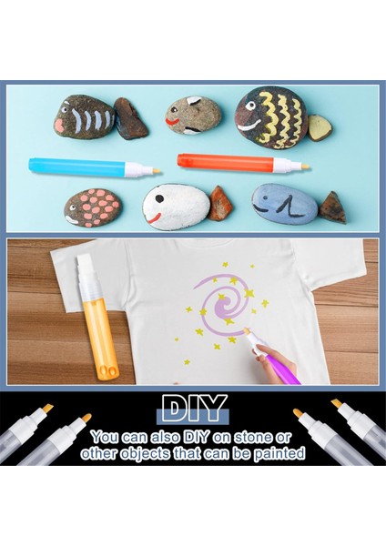 16 Adet Doldurulabilir Akrilik Boya Kalemleri 3 mm 6 mm 15 mm Boş Akrilik Kalemler Beyaz Doldurulabilir Boya Kalemi 3 Adet Damlalık (Yurt Dışından) fırsatları