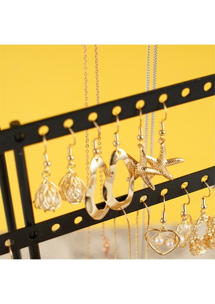 Çok Işlevli Mücevher Rafı Küpe Saklama Kutusu Bilezik Kolye Sergileme Standı Küpeler Kolyeler Yüzükler Mücevher Standı (Yurt Dışından) fiyatları