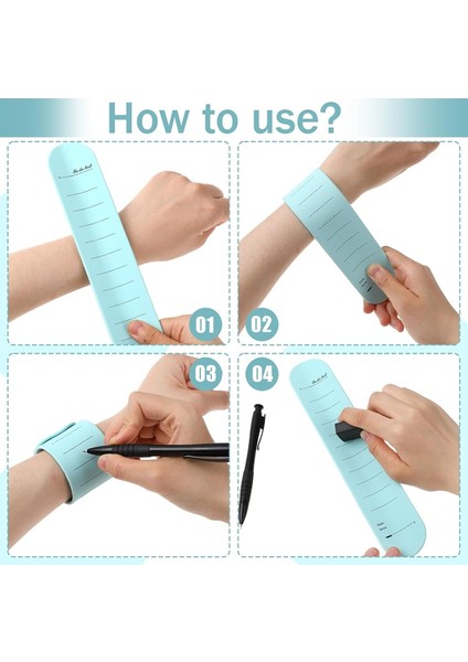 Giyilebilir Not Defteri, Cetvelli Silikon Not Bilekliği, Kalem ve Silgiyle Hemşire Hatırlatıcısı Silinebilir Bilek Not Defteri B (Yurt Dışından) fırsatları