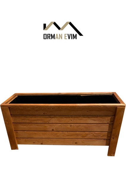 Ahşap Dekoratif Dış Mekan Saksı 30x100x50 modelleri