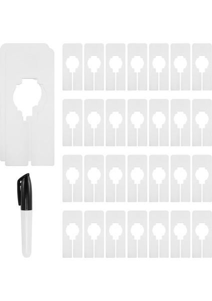 Giysileri Asmak Için 30 Dolap Bölücüsü - Dikdörtgen Giysi Boyutu Bölücüleri, Işaretleyicili Beyaz Dolap Bölücü Seti (Yurt Dışından) modelleri