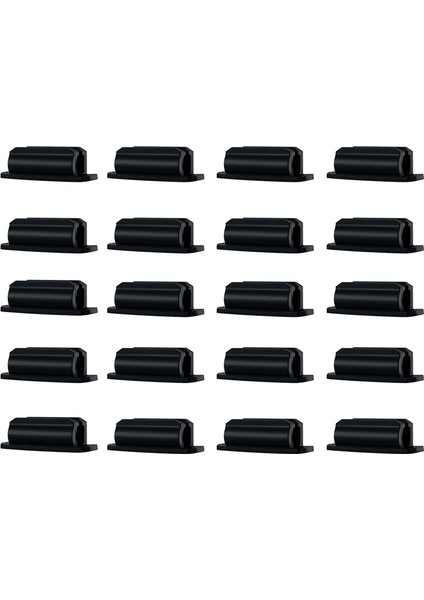 20'li Kalemlik Seti Yapışkanlı Silikon Kalemlik Masa ve Diğer Yüzeyler Için Siyah (Yurt Dışından) fiyatları