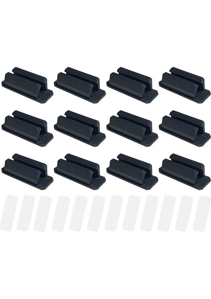 12 Adet Silikon Kalem Tutucu, Yapışkanlı Kalem Tutucu Taşınabilir Kalem Tutucu Işaretleyici Tutucu Montaj Klipsi, Siyah (Yurt Dışından) modelleri