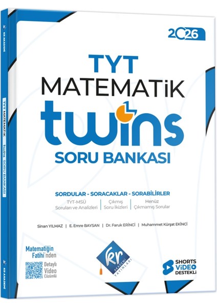 Tyt Twins Matematik Soru Bankası Kr Akademi Yayınları