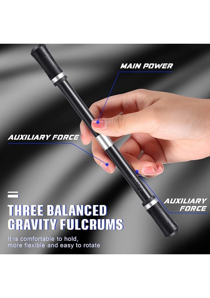 2 Adet Parmak Kalemi Modlu Oyun Kalemleri Uçan Kalem Ağırlıklı Bilyalı Parmak Döndürmeli Kalem (Siyah) (Yurt Dışından) modelleri