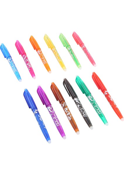 Silinebilir Jel Kalemler - Kumaşlar Için 12 Adet Isı ile Silinebilen Kalemler, Çocuklar, Öğrenciler ve Yetişkinler Için 0,5 mm Ince Uçlu Yuvarlak Kalem (Yurt Dışından) modelleri