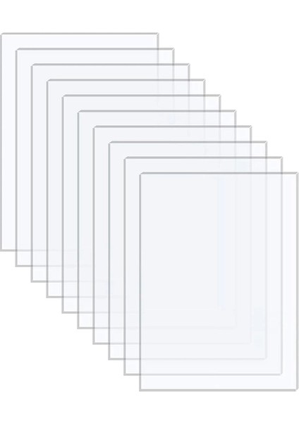 20 Adet Akrilik Şeffaf Plastik Levha Akrilik Levha Polimetil Metakrilat El Sanatları Projesi Resim Çerçevesi (Yurt Dışından)